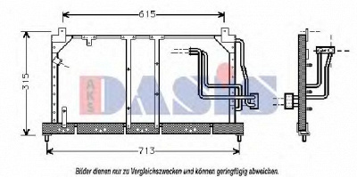 AKS DASIS 152640n -  Конденсатор, кондиционер